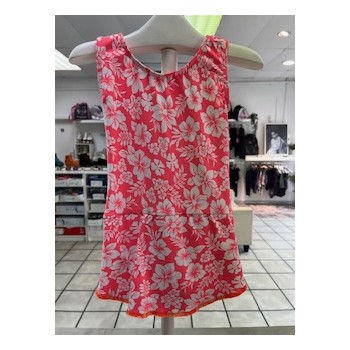 Traje Básico flores blancas