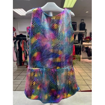 Traje brillo animal print...