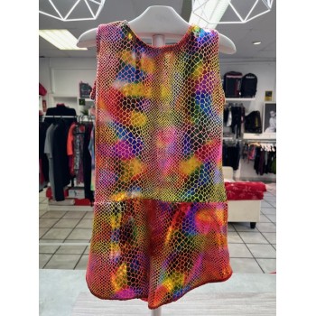 Traje brillo animal print...