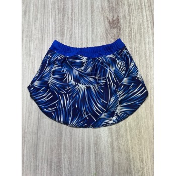 Falda LICRA azul blanca