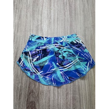 Falda estampada azul