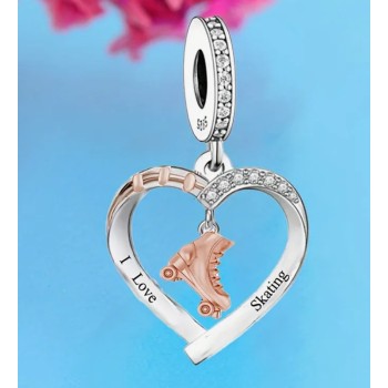 Charm Patín con corazón