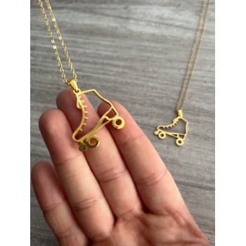 Collar con cadena patin Dorada