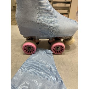 Funda Brillo charol azul